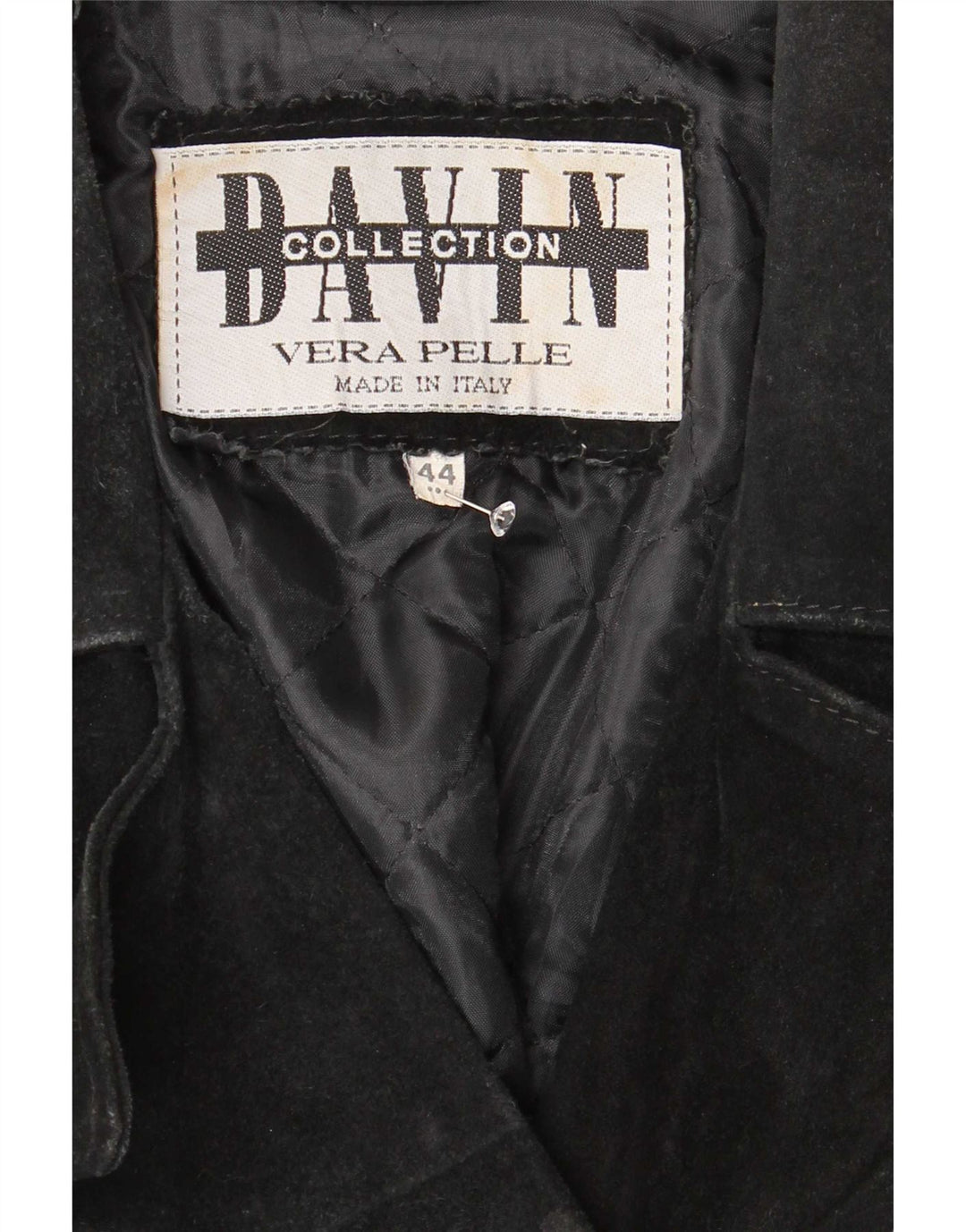 Davin Dame Loose Fit Ruskind Dobbeltradet Frakke IT 44 Medium Sort