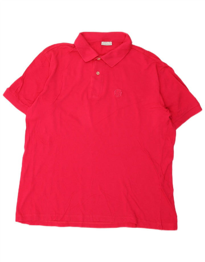 Sergio Tacchini Herre poloshirt Stor Pink Bomuld