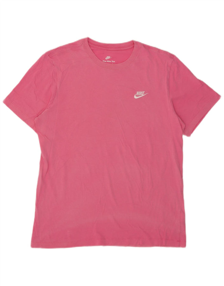 Nike Herre T-shirt Top Stor Pink Bomuld