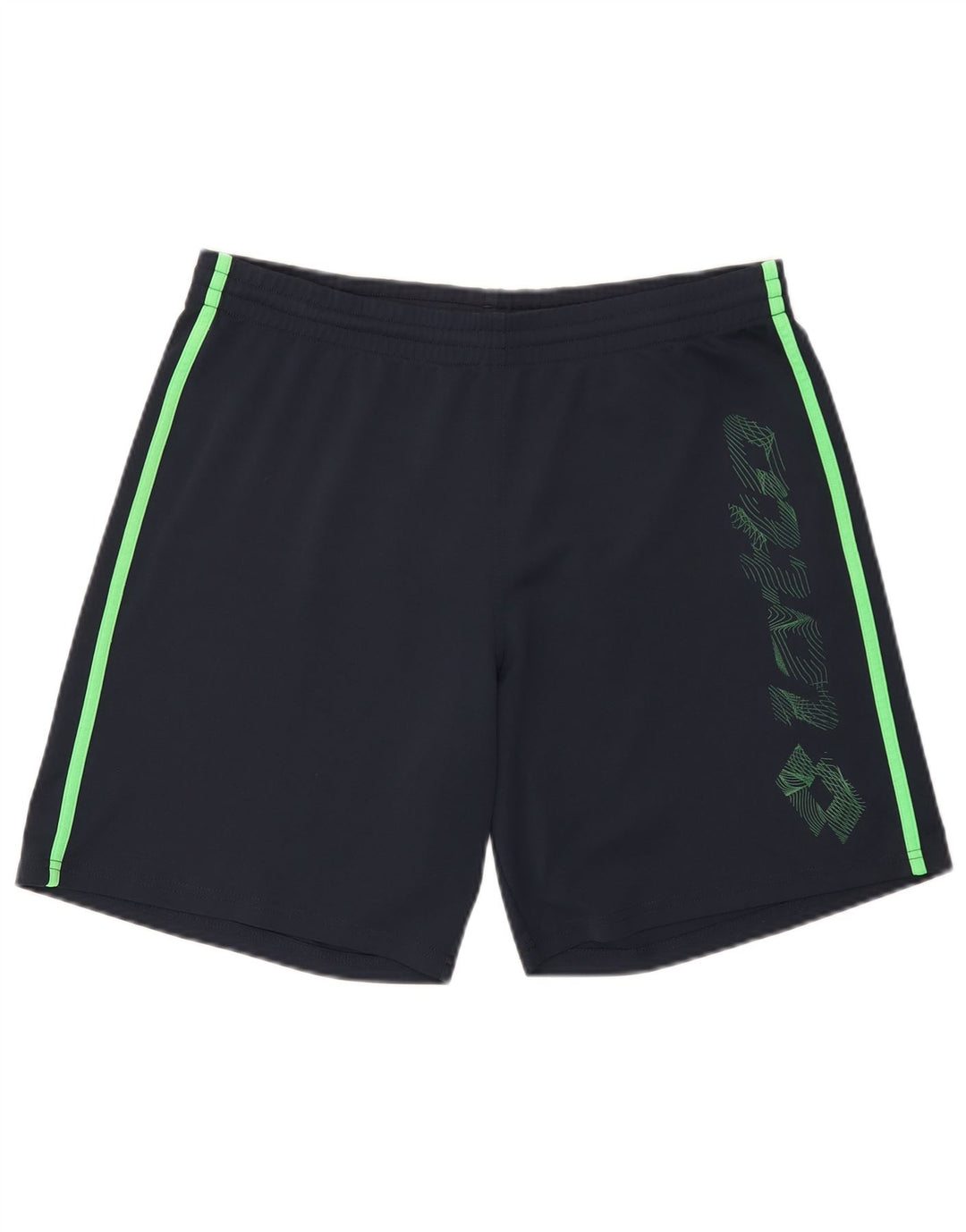Lotto Herre grafiske sportsshorts Medium Navy Blue Colourblock