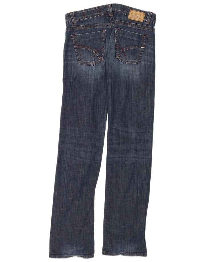 Gas Straight Jeans til kvinder W29 L34 Blå Bomuld