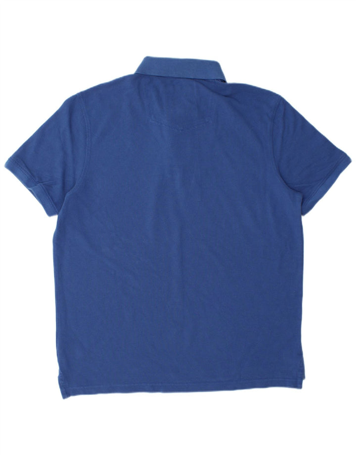 Fat Face herre poloshirt XL blå bomuld