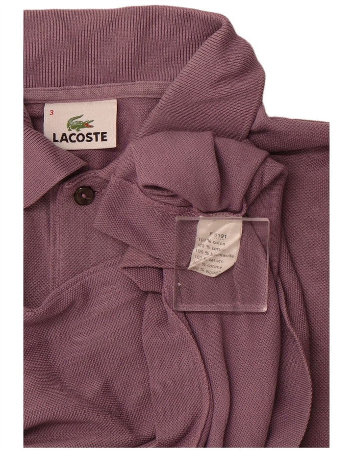 LACOSTE Poloshirt til mænd størrelse 3 Lille lilla bomuld