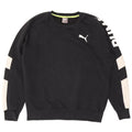 Puma Herre grafisk sweatshirt Jumper Medium Sort Colourblock