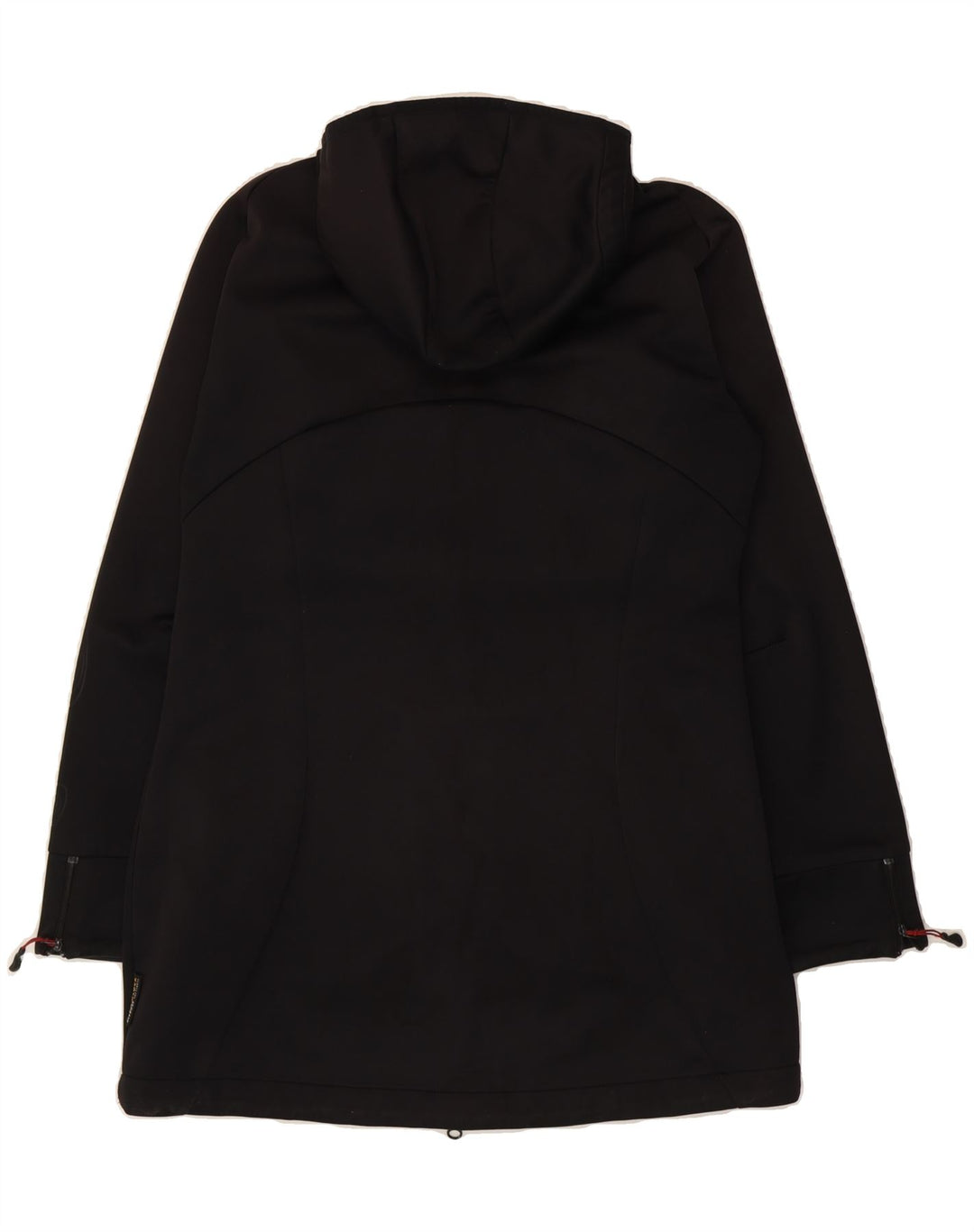 JACK WOLFSKIN Womens Hooded Windbreaker Jacket UK 12/14 Medium Black Vintage Jack Wolfskin and Second-Hand Jack Wolfskin from Messina Hembry 