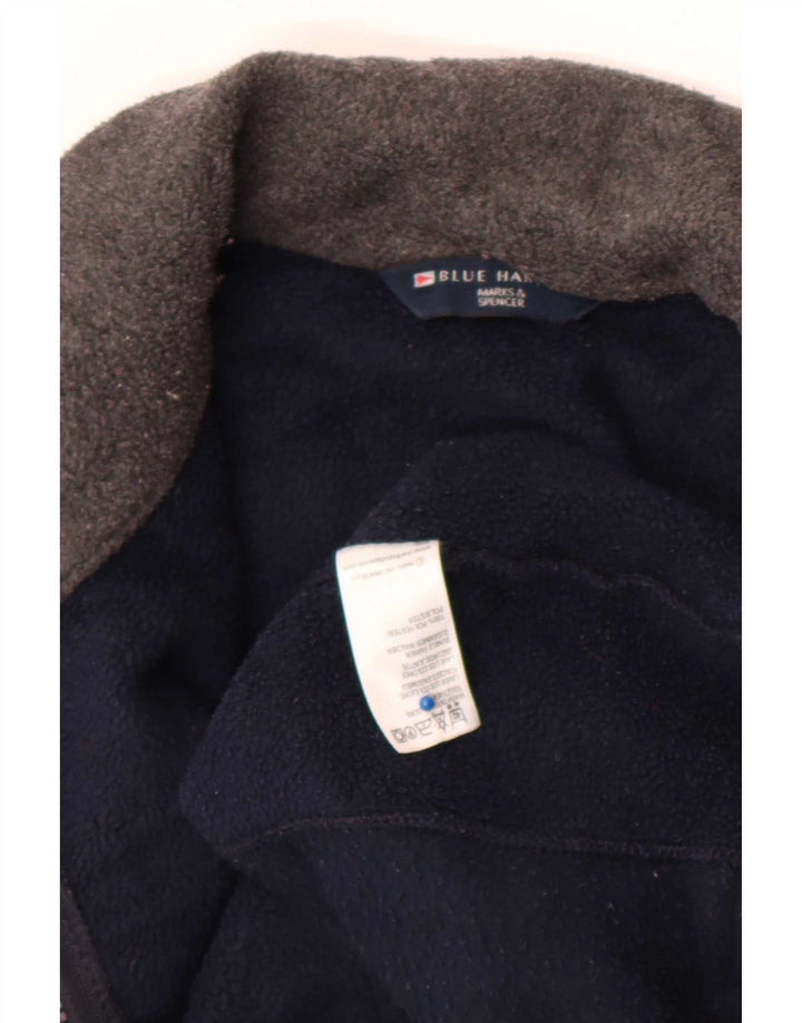 Marks & Spencer Herre Blue Harbor Fleecejakke UK 38 Medium Navy Polyester