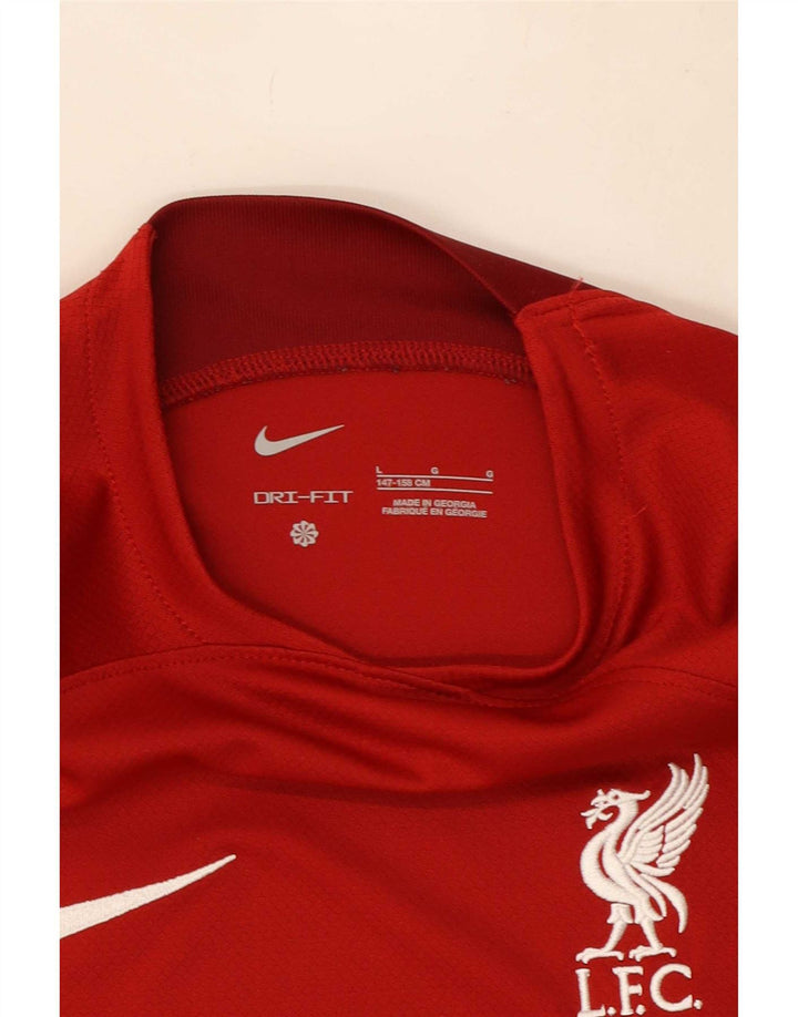 Nike Boys Liverpool Grafisk T-Shirt Top 12-13 År Stor Rød Polyester