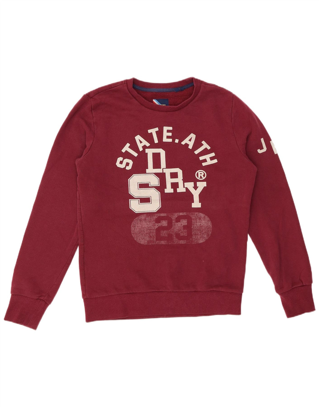 SUPERDRY Grafisk sweatshirt til mænd Medium Bourgogne bomuld