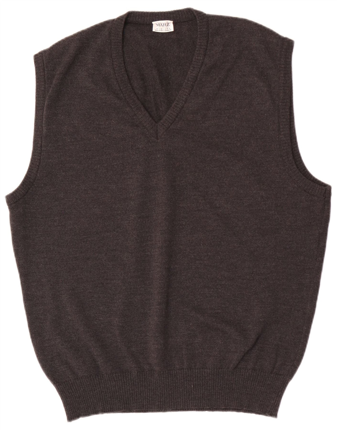 Marz Herre Vest Tank Top EU 54 Stor Grå Uld