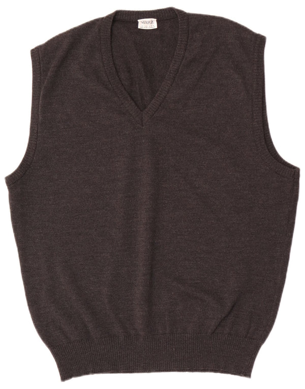 Marz Herre Vest Tank Top EU 54 Stor Grå Uld