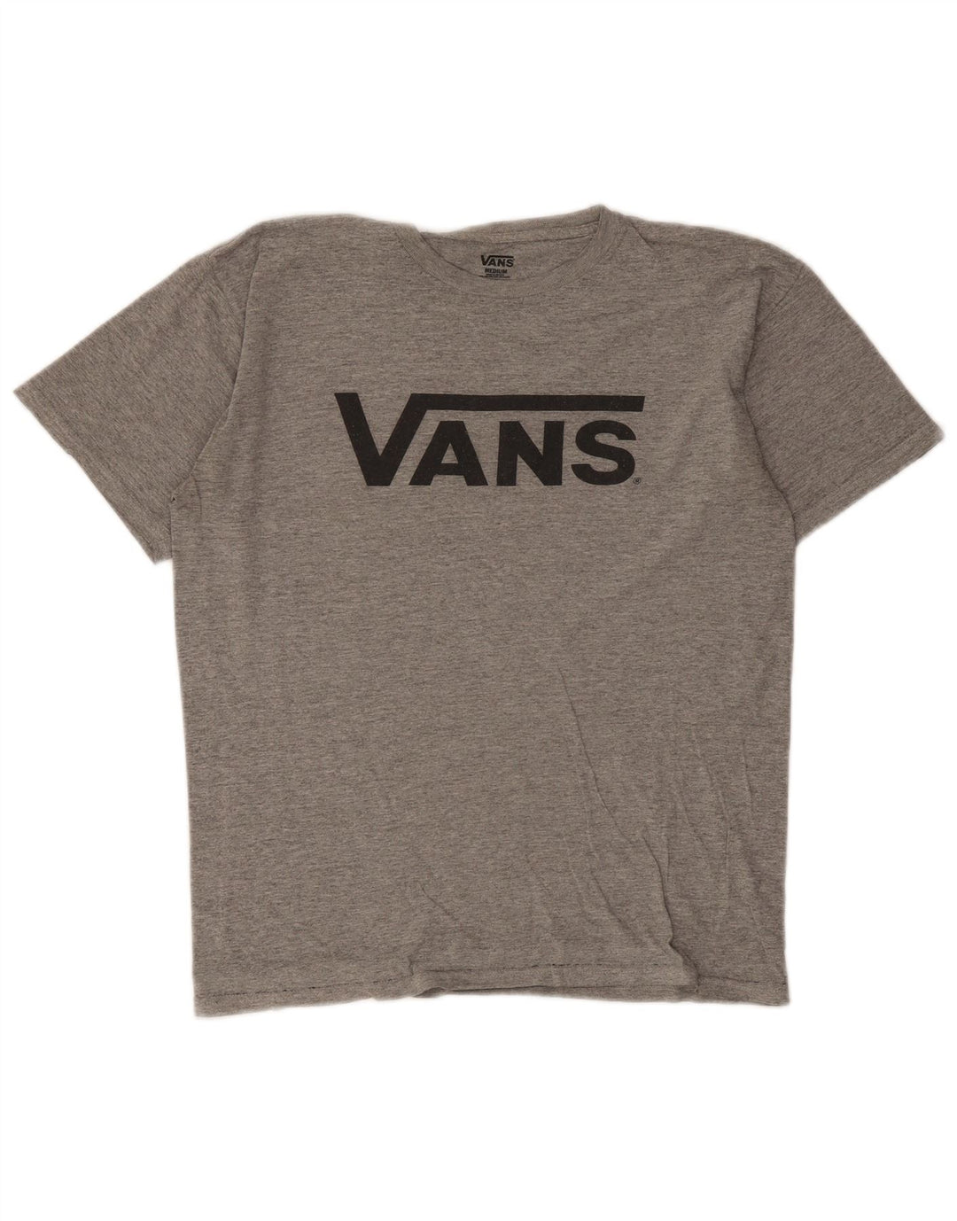 Vans Herre grafisk T-shirt Top Medium Grey Flecked Bomuld