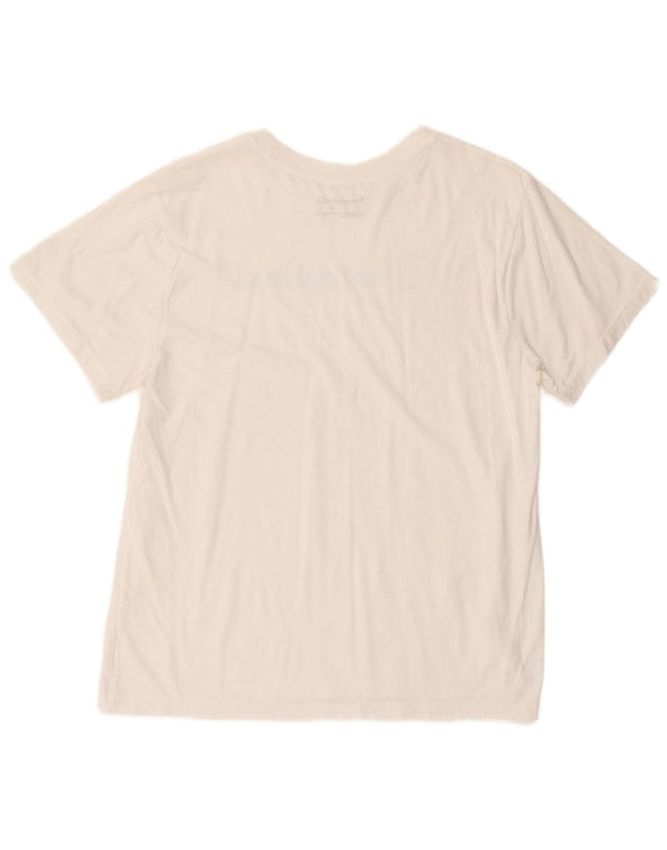 Champion Womens Graphic T-Shirt Top UK 16 Large White