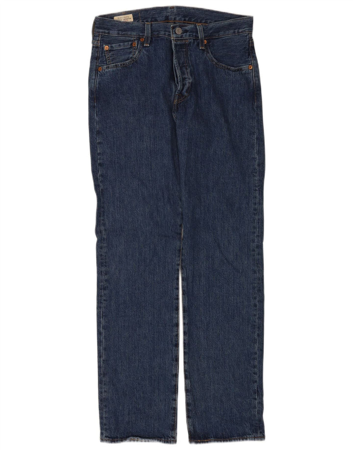 Levi's Herre 501 Straight Jeans W30 L32 Blå Bomuld