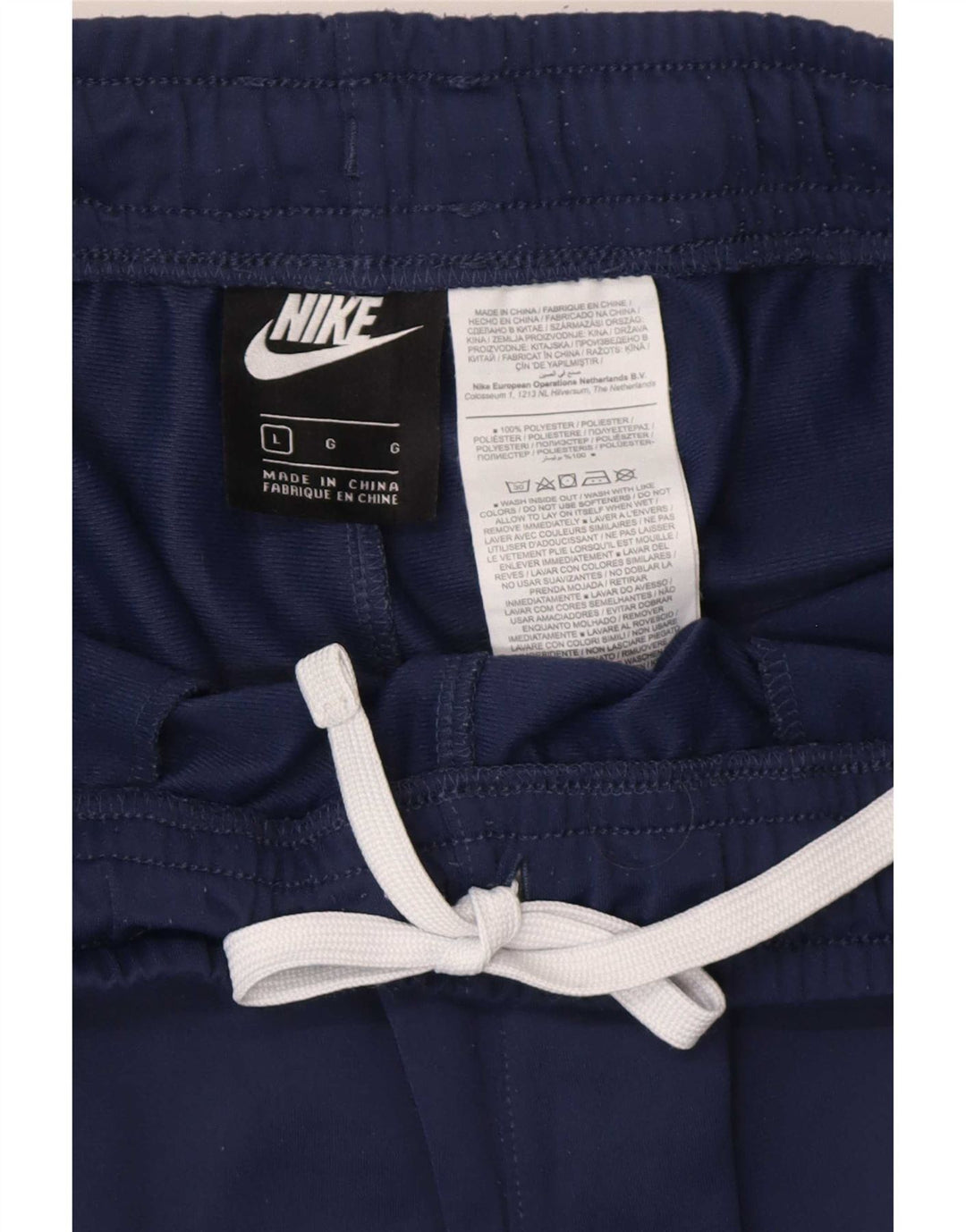 Nike Træningsdragt bukser til mænd Joggers Large Navy Blue Polyester