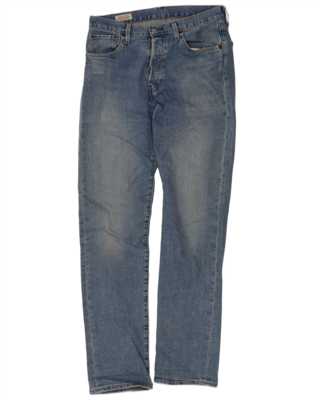Levi's Herre 501 Straight Jeans W29 L32 Blå Bomuld