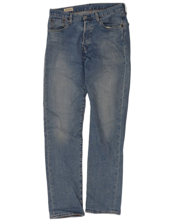 Levi's Herre 501 Straight Jeans W29 L32 Blå Bomuld