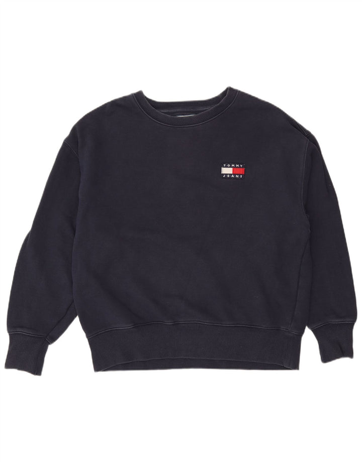 Tommy Hilfiger Herre Sweatshirt Jumper Stor Marineblå Bomuld