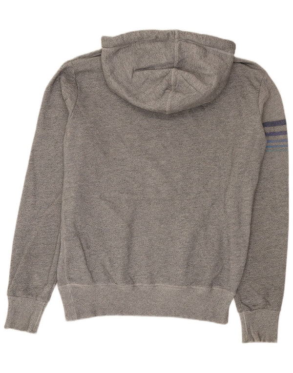 Superdry Grafisk hættetrøje til mænd mellemgrå flækket bomuld