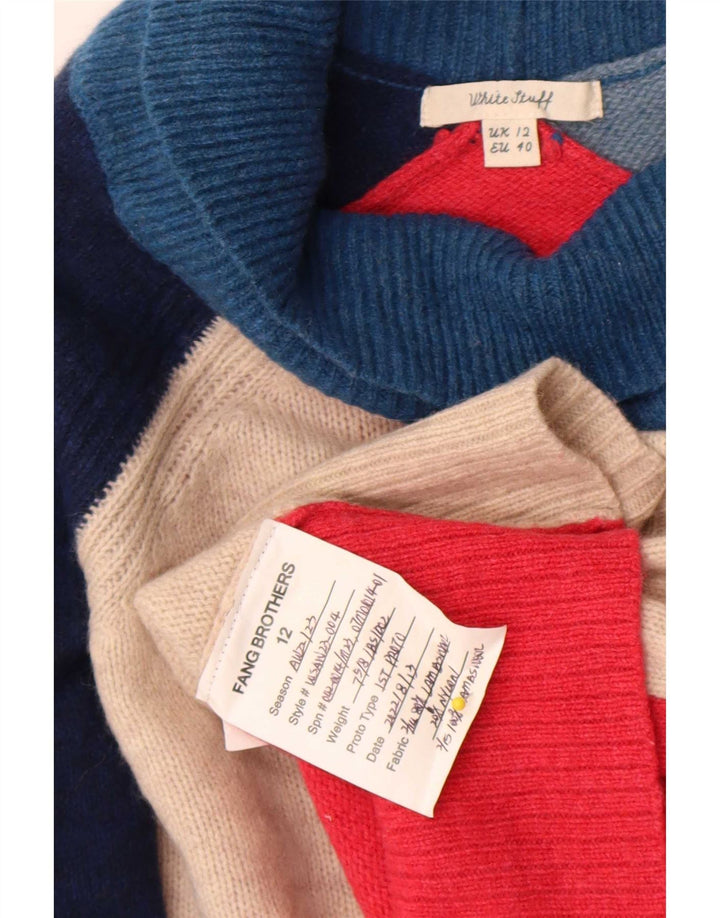 White Stuff Dame Rullehals sweater UK 12 Medium Multifarvet