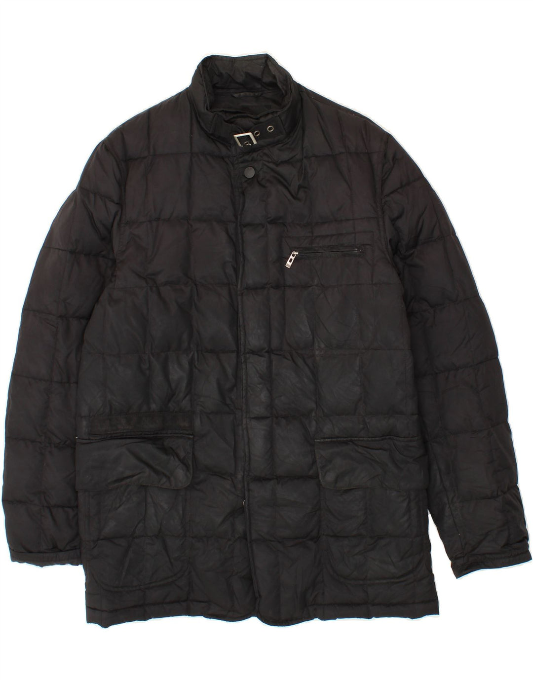 SERGIO TACCHINI Mens Padded Jacket UK 38 Medium Black Vintage Sergio Tacchini and Second-Hand Sergio Tacchini from Messina Hembry 
