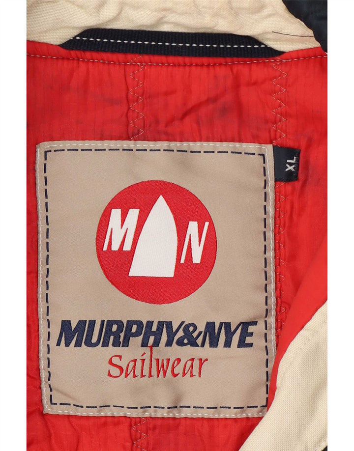 Murphy & Nye Herre Windbreaker Jacket UK 42 XL Navy Blue