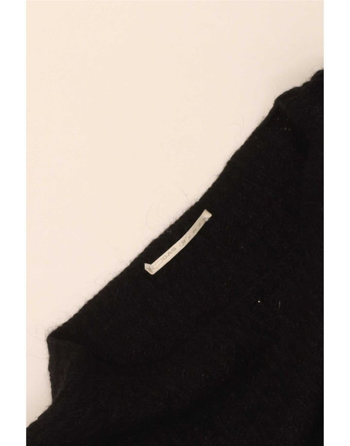 Gas Dame Boat Neck Jumper Sweater UK 8 Small Black