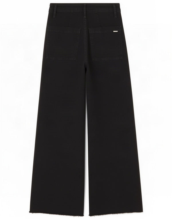 Massimo Dutti Womens High Rise Wide Leg Jeans EU 36 2XS W26 L27 Black