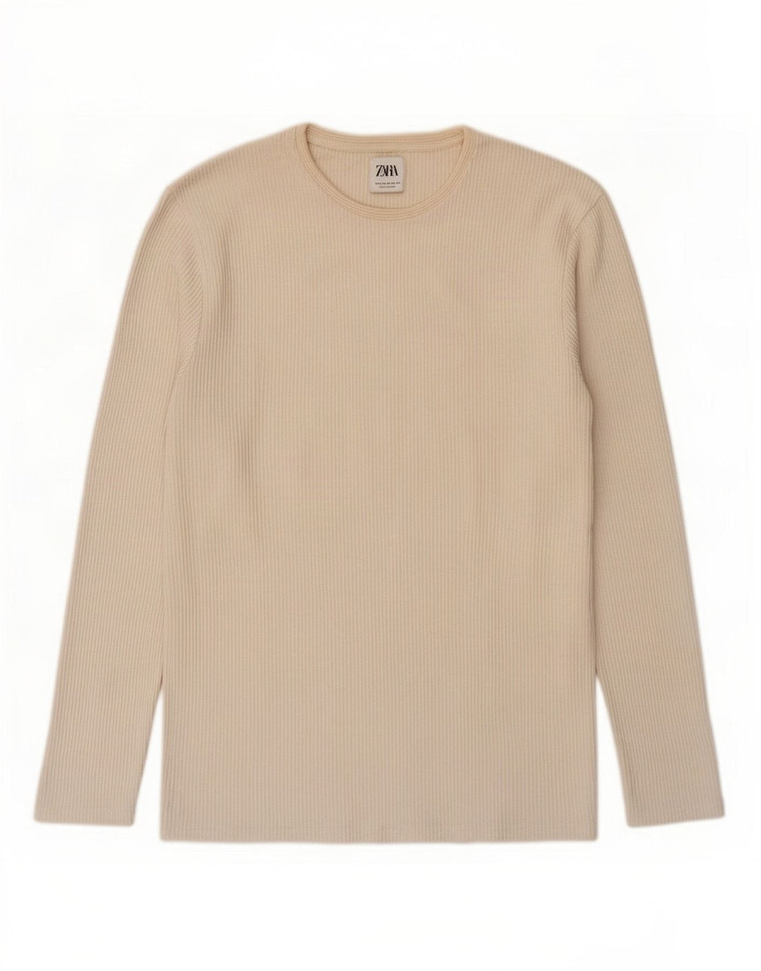 Zara Herre Top Langærmet XL Off White