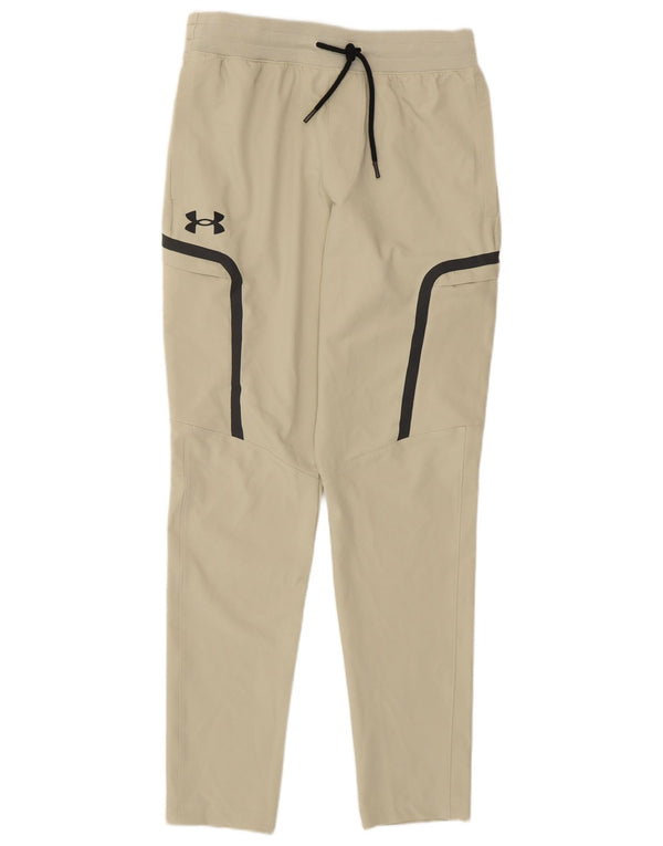 Under Armour Dame træningsdragt Bukser Medium W28 L30 Beige Stribet