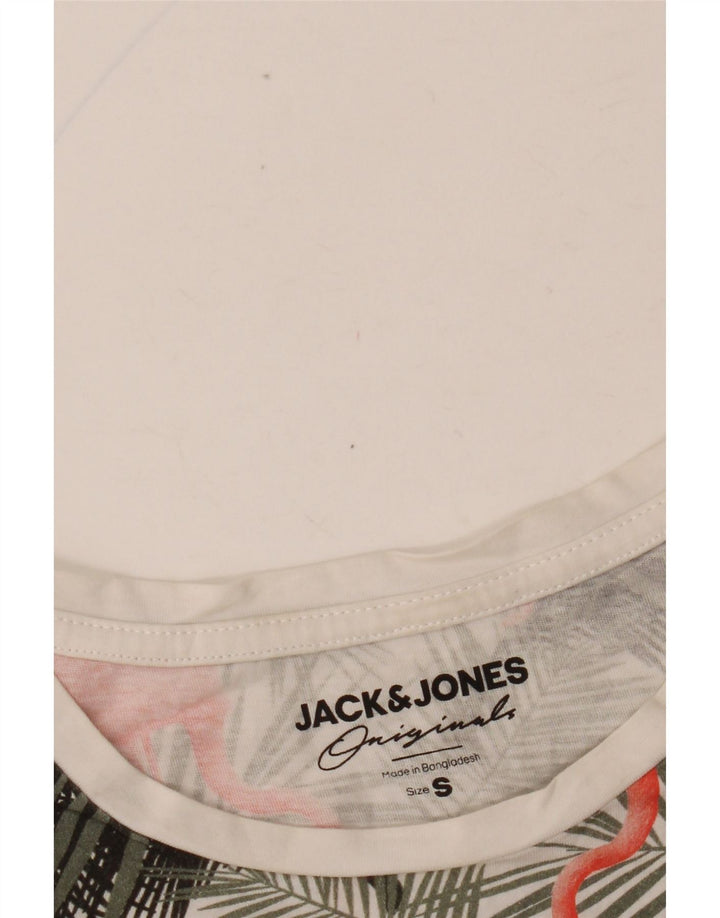 JACK & JONES Herre grafisk T-shirt Top Lille flerfarvet blomster