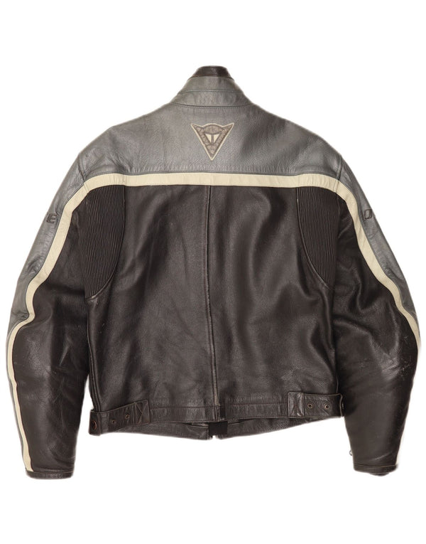 Dainese Herre Læder Racer Jakke EU 46 2XS Sort Colourblock