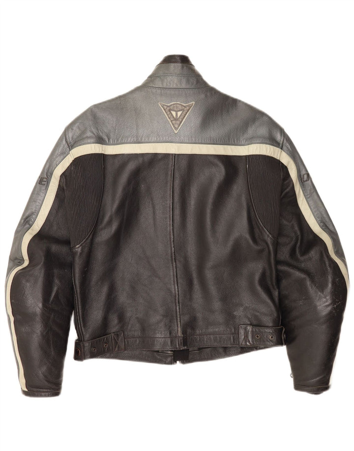 Dainese Herre Læder Racer Jakke EU 46 2XS Sort Colourblock