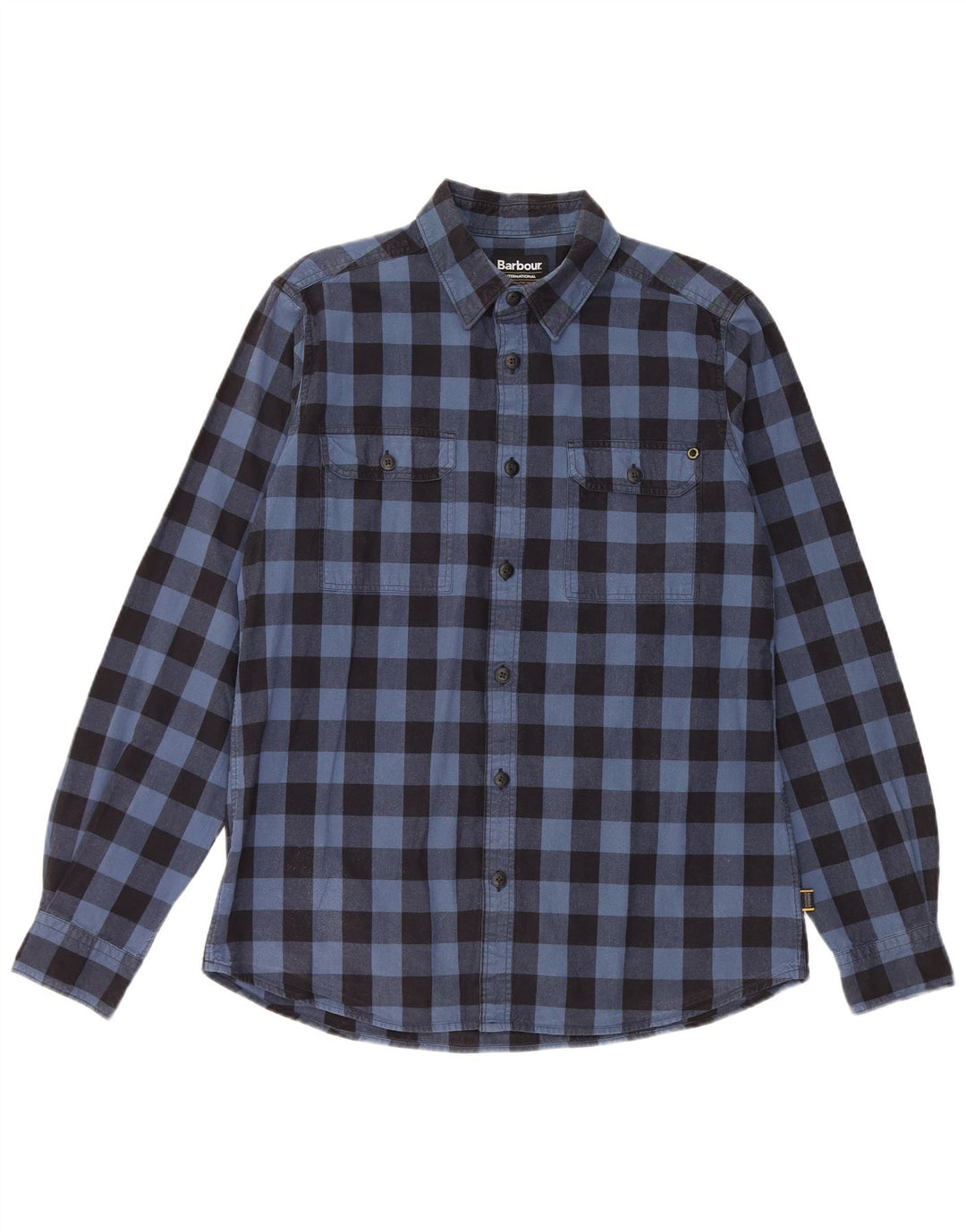Barbour Herreskjorte Medium Blue Gingham Cotton