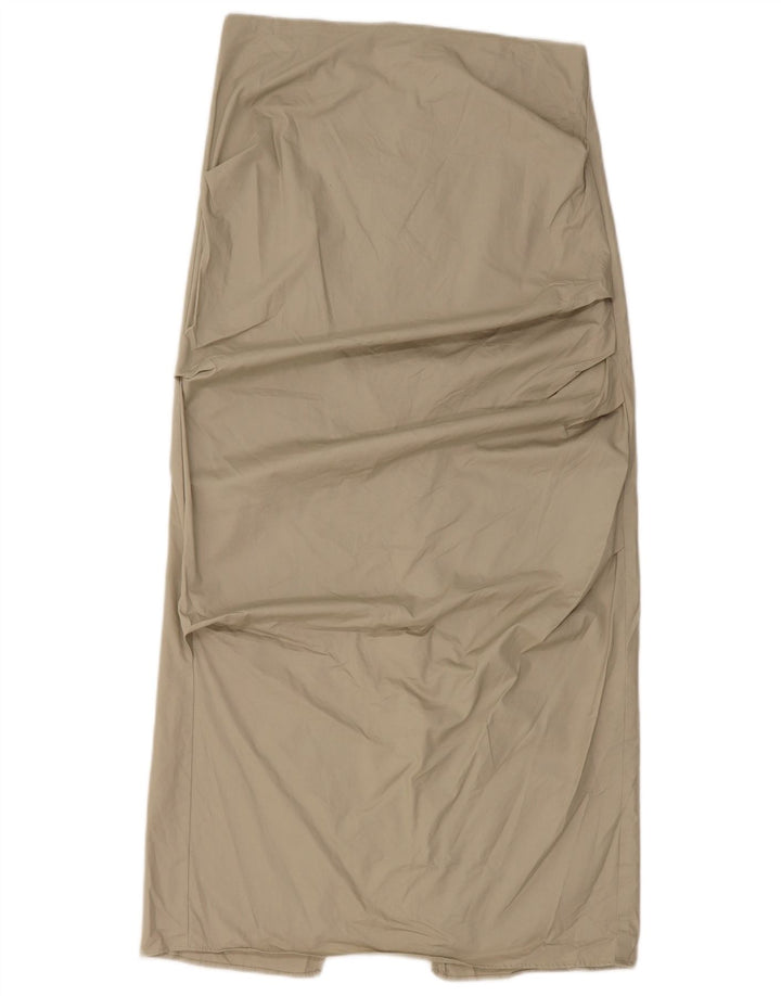 Zara Dame Maxi Nederdel Medium W28 Grøn Bomuld