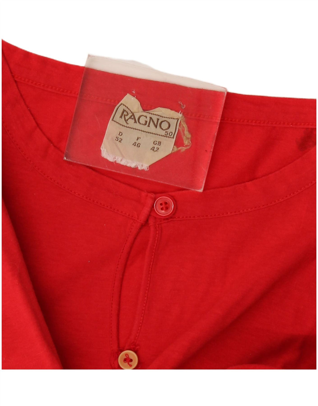 Ragno Dame T-Shirt Top EU 46 XL Rød Blomster