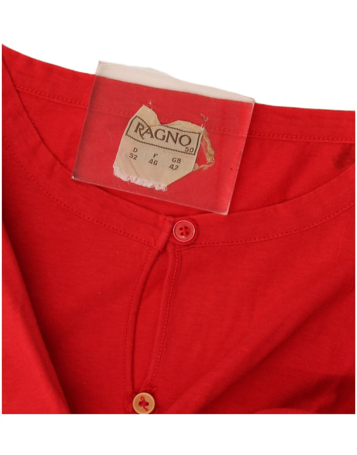 Ragno Dame T-Shirt Top EU 46 XL Rød Blomster