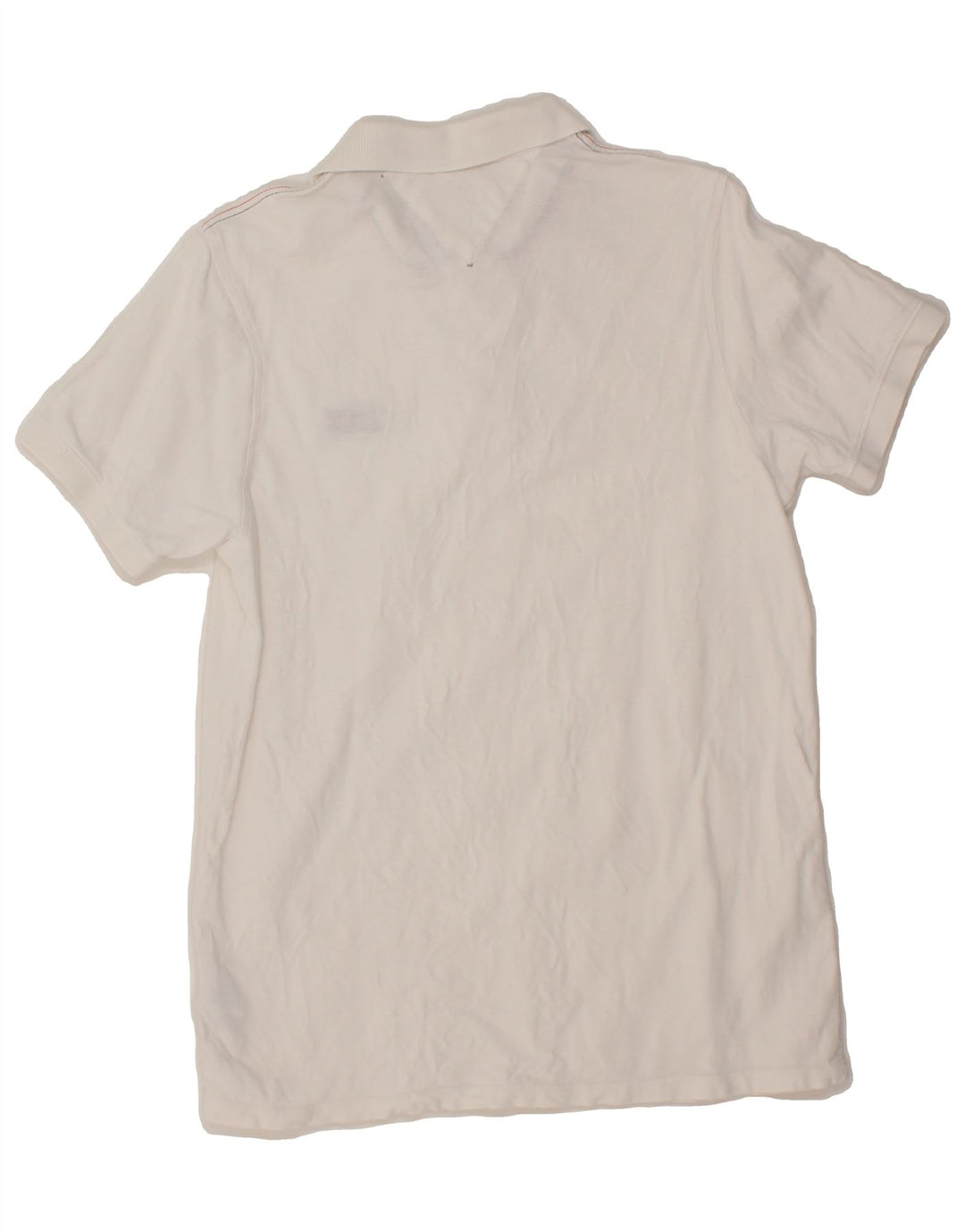 TOMMY HILFIGER Mens Polo Shirt Large White Cotton Vintage Tommy Hilfiger and Second-Hand Tommy Hilfiger from Messina Hembry 