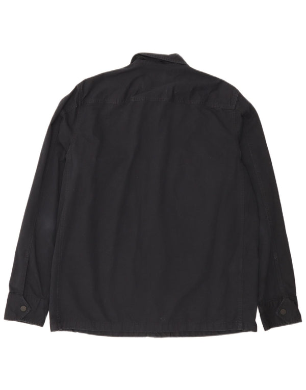 Hugo Boss Herre Utility Jacket UK 36 Small Navy Blue Cotton