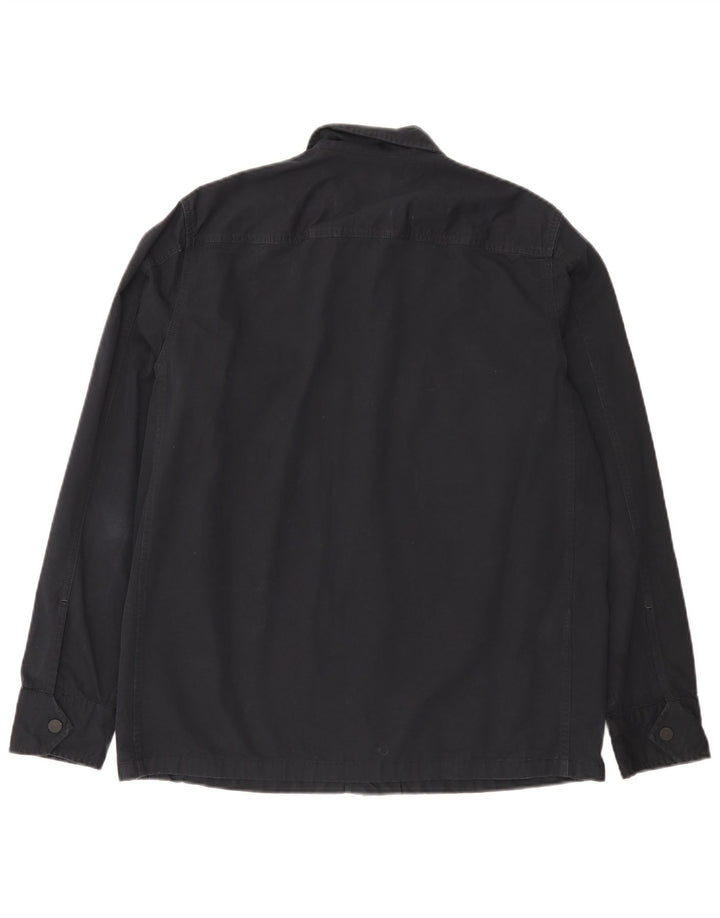 Hugo Boss Herre Utility Jacket UK 36 Small Navy Blue Cotton