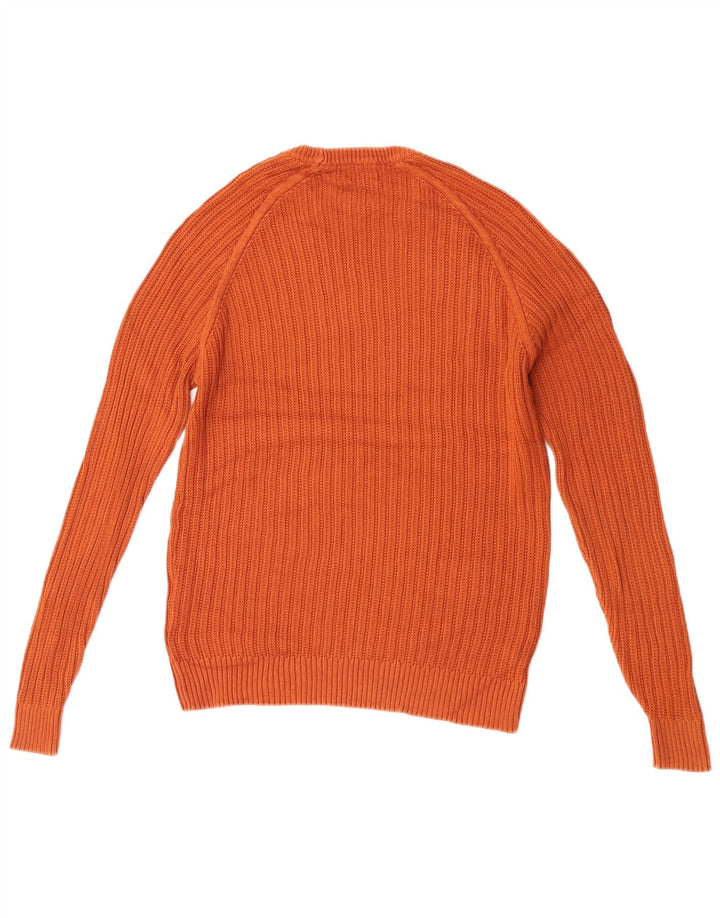 Zara Herre sweater med rund hals, medium brun bomuld