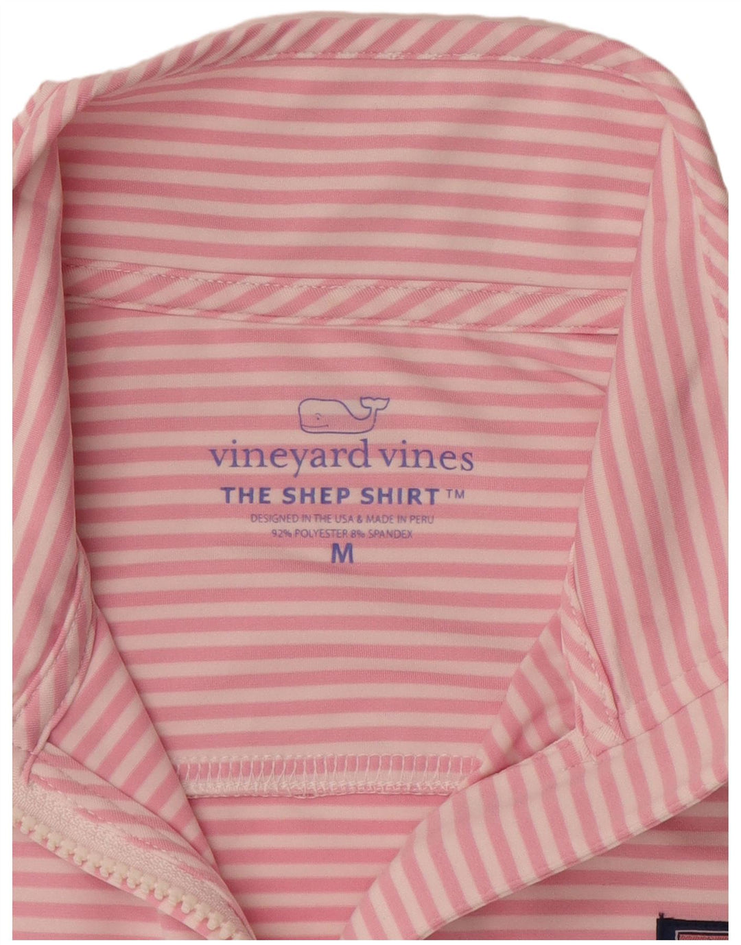 VINEYARD VINES Dame Pullover Træningsdragt Top UK 14 Medium Pink Stribet