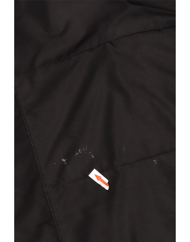 Jack Wolfskin Dame Hætte Polstret Frakke UK 12/14 Medium Sort Polyester