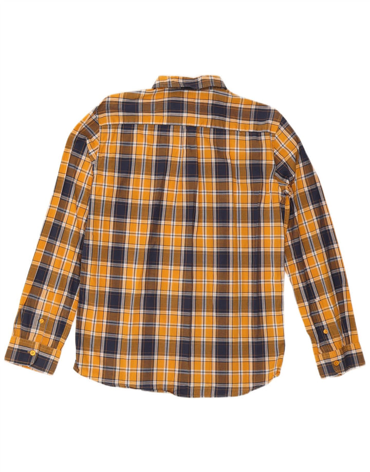 Wrangler Herre Regular Fit skjorte Medium gul ternet bomuld