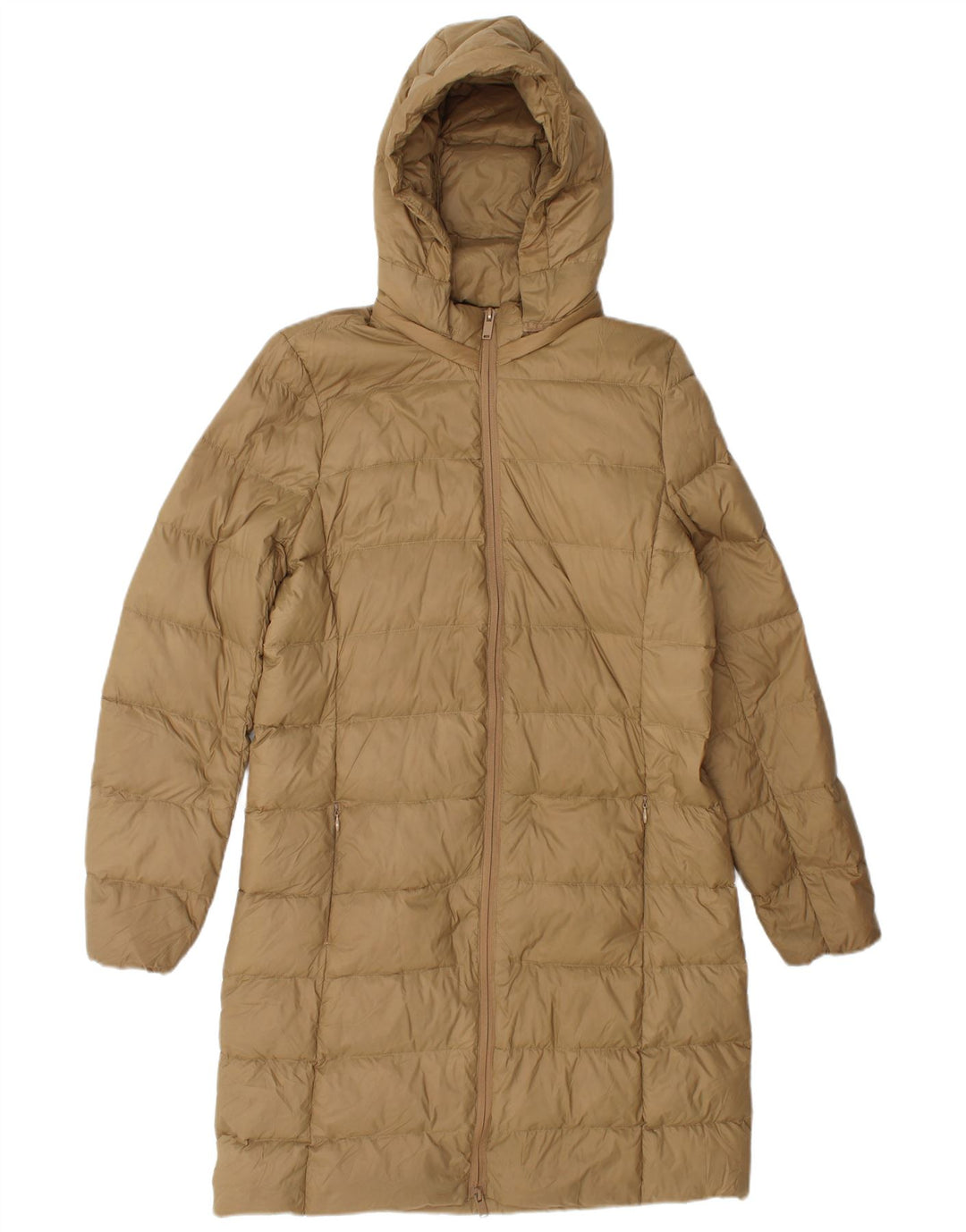 Marks & Spencer Dame Hætte Oversized Polstret Frakke UK 10 Small Beige
