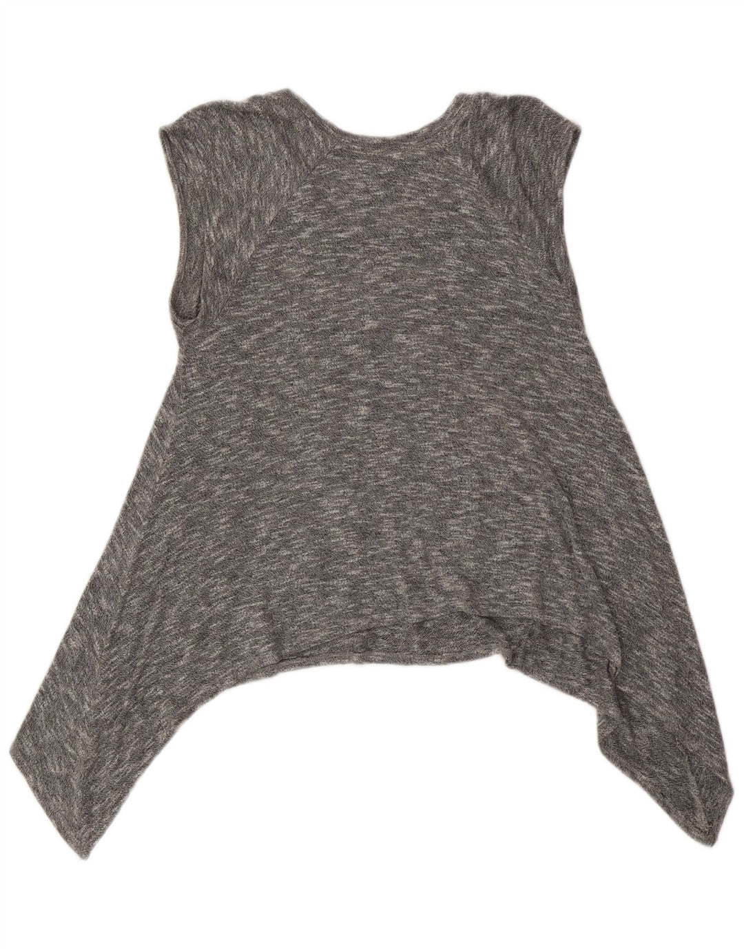 MOSSIMO Dame Asymmetrisk Jumper Sweater UK 18 XL Grå Flecked