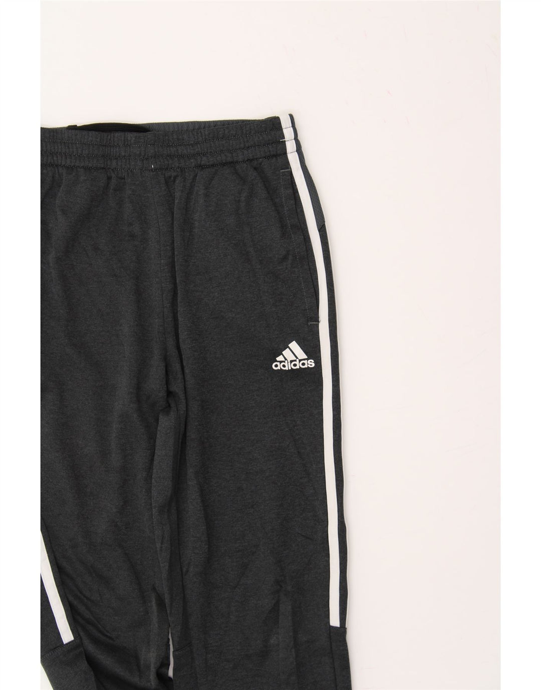 ADIDAS Boys Tracksuit Trousers 10-11 Years Medium Grey Polyester Vintage Adidas and Second-Hand Adidas from Messina Hembry 
