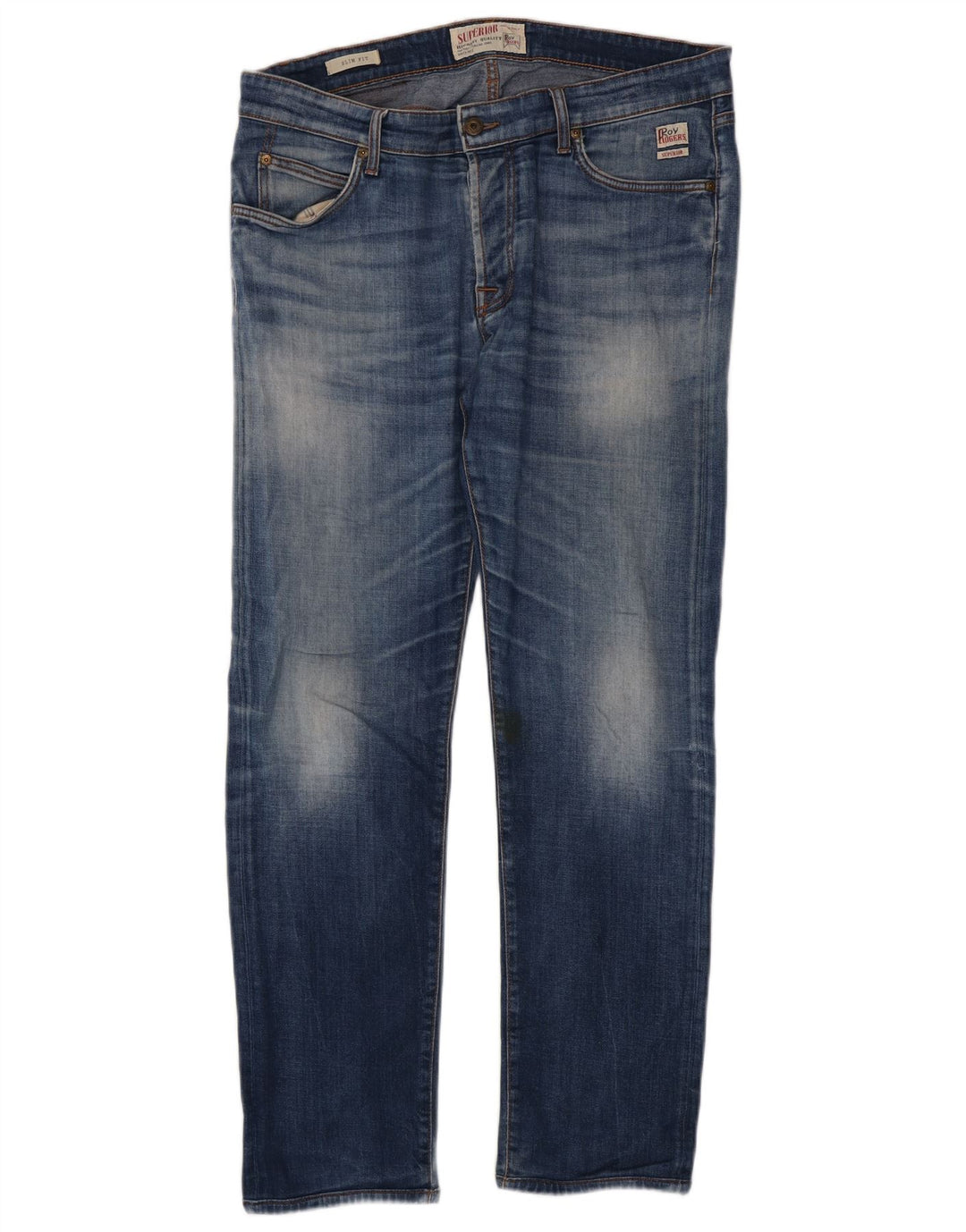 Roy Rogers Slim Jeans til mænd W36 L30 blå bomuld