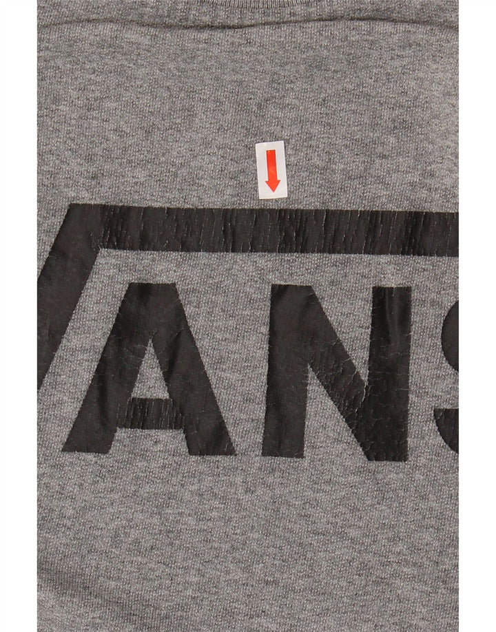 VANS Graphic Sweatshirt Jumper UK 14 Large Grey