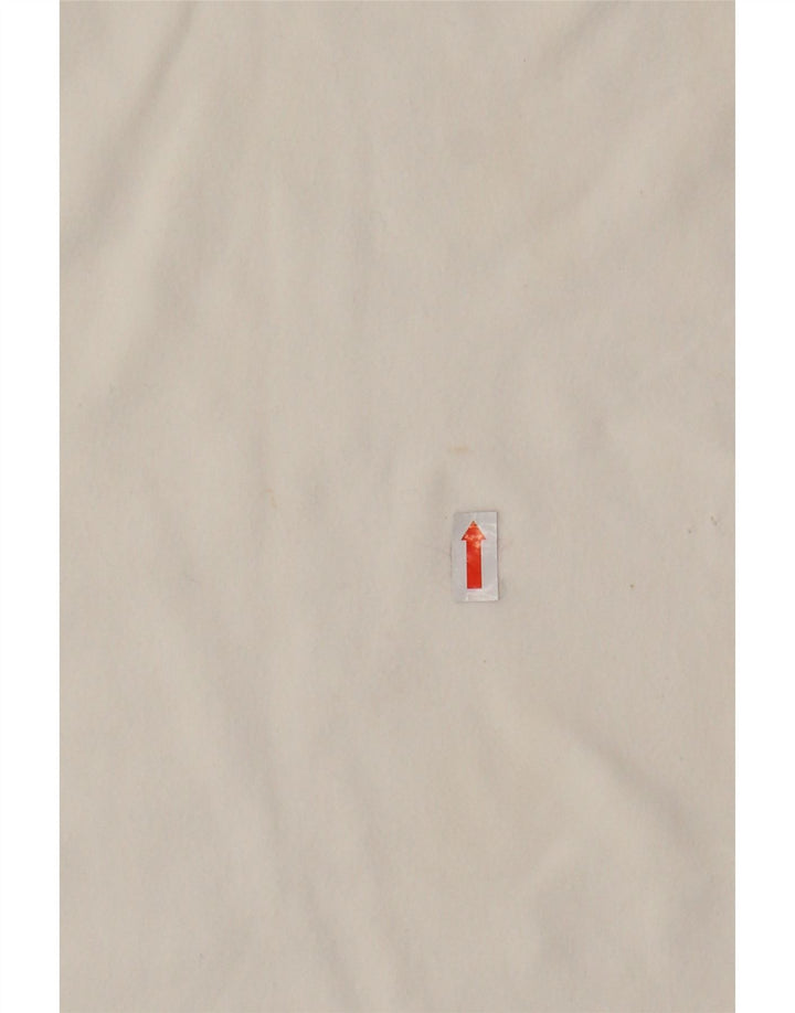 TÆNK PINK Grafisk poloshirt til kvinder UK 8 Lille hvid bomuld