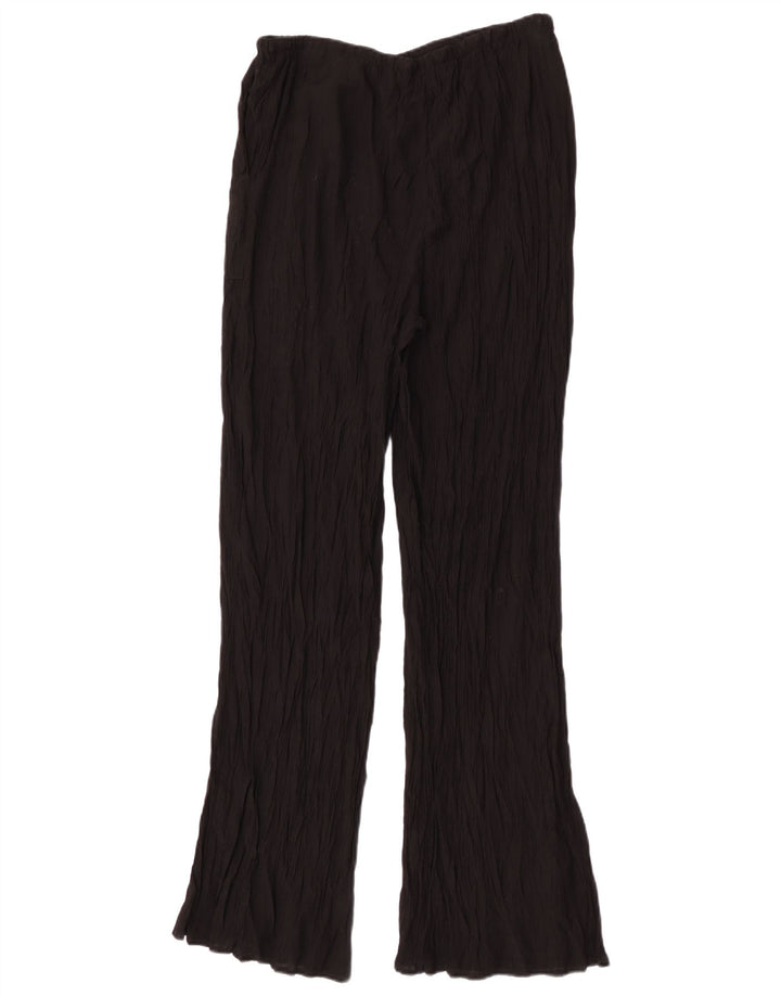 Zara Dame Flare Bukser XL W32 L32 Sort Viscose